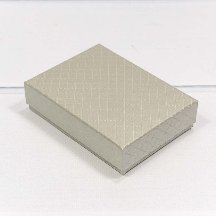 Коробка Прямоугольная 11*8*3,4 "Ромбики" Серый 1/12 1/240 Арт: 612118/6