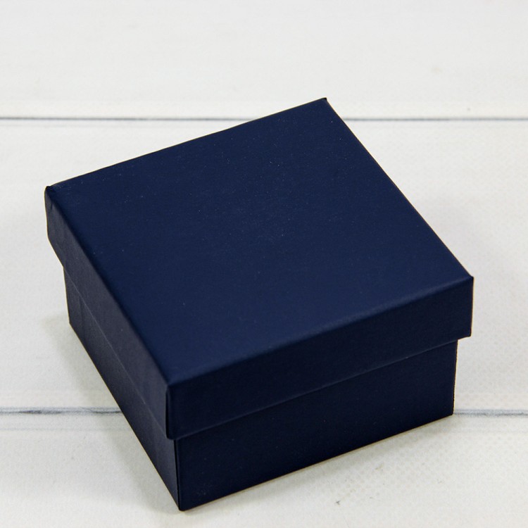 Коробка Квадратная 9*9*5,5 Тёмно-синий 1/6 1/120 Арт: 62298/9
